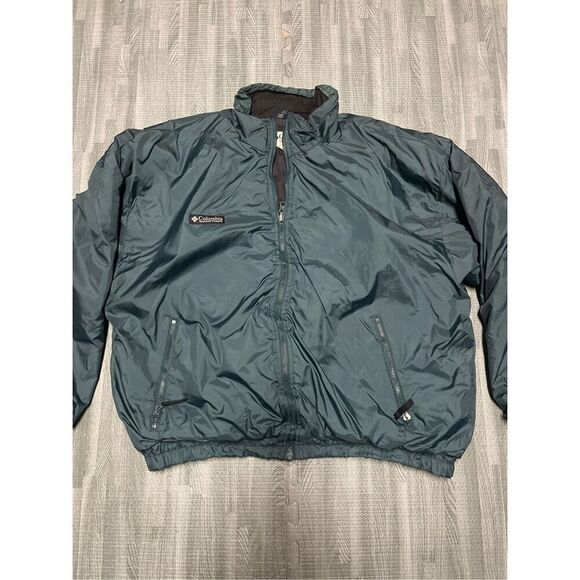 Vintage Columbia Insulated Bomber Jacket Men’s XLarge Forest Green - Picture 1 of 7